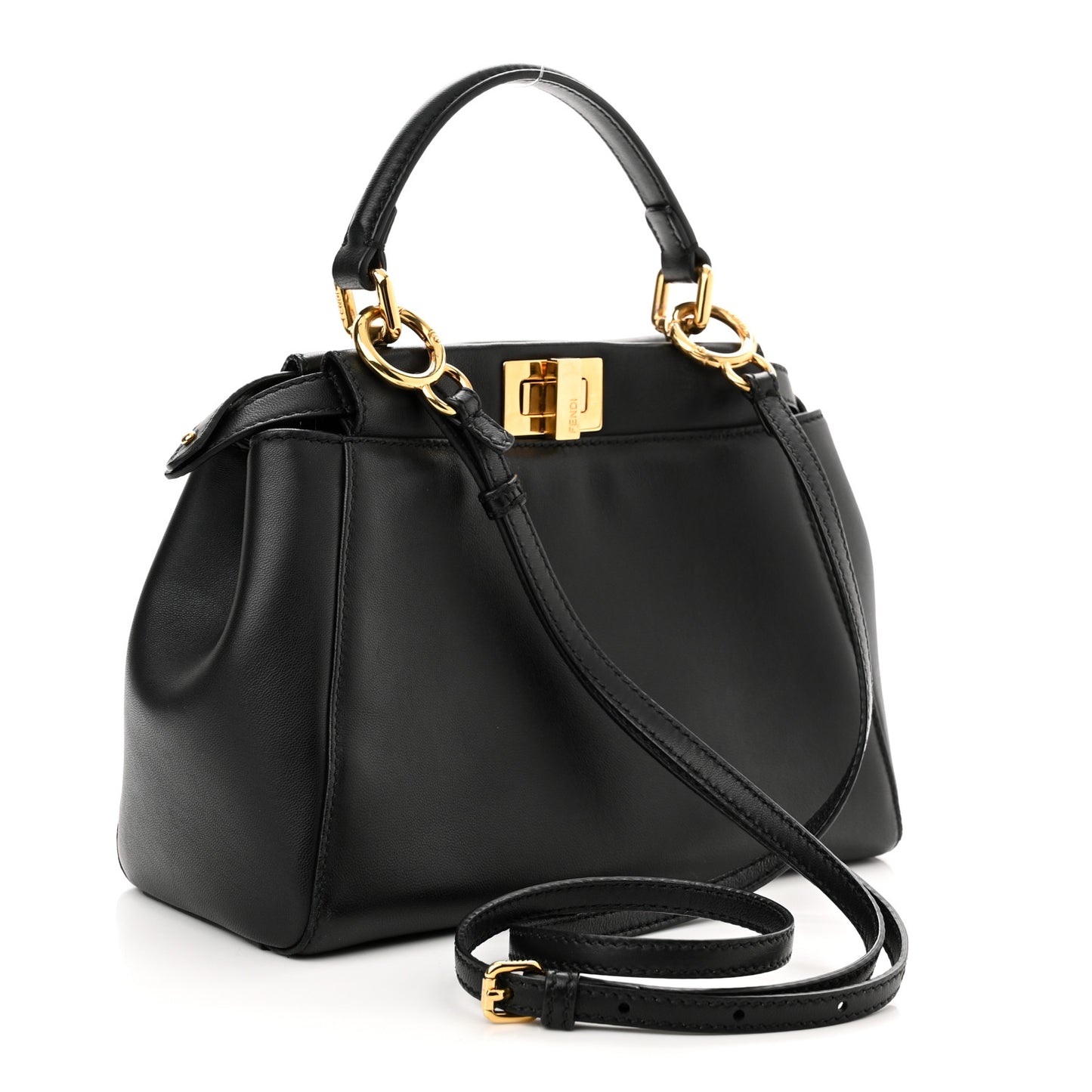 Nappa Mini Peekaboo Iconic Satchel Black