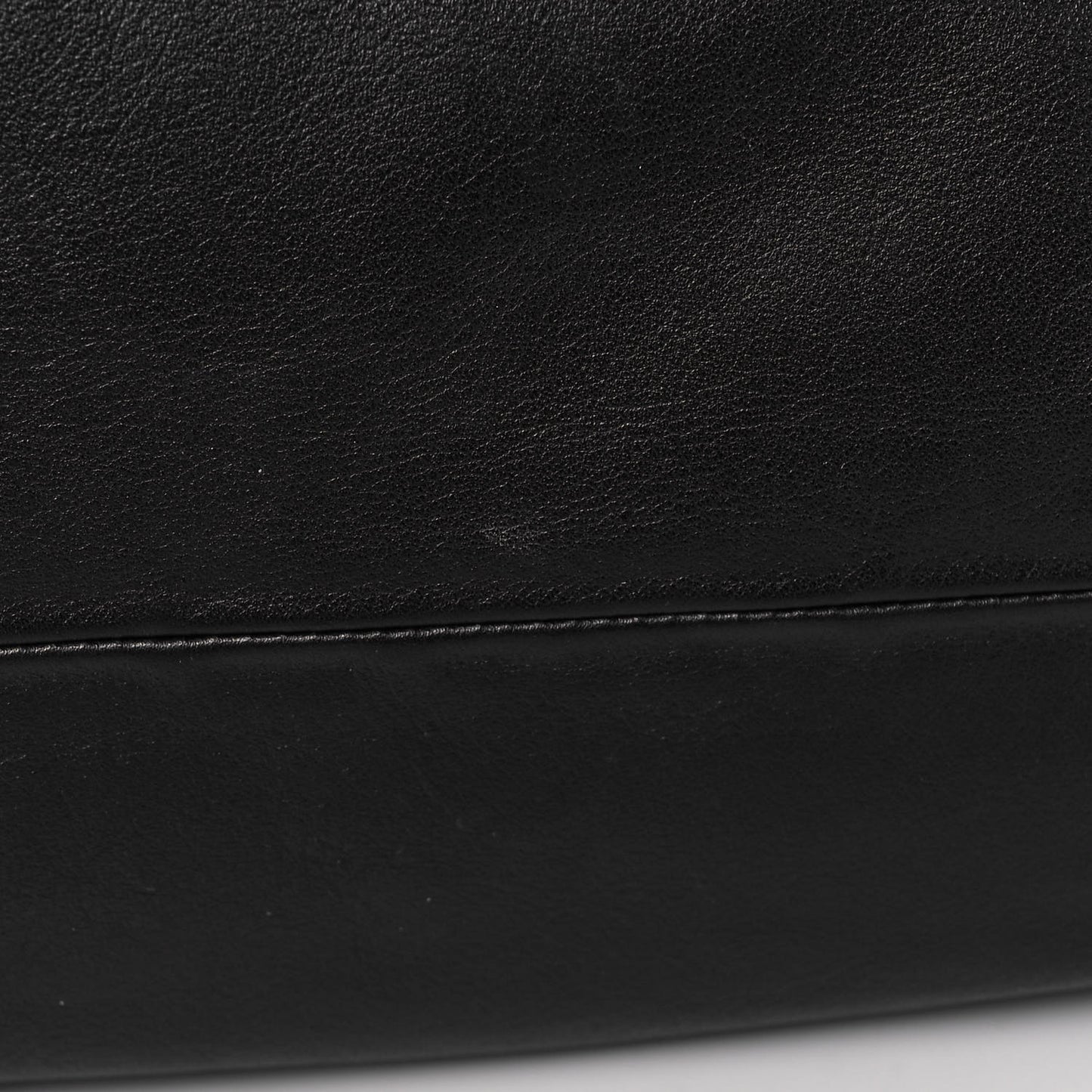 Smooth Butter Calf The Pouch Oversized Clutch Black