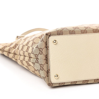 Gucci Monogram Large Eclipse Tote Beige White 9 of 11