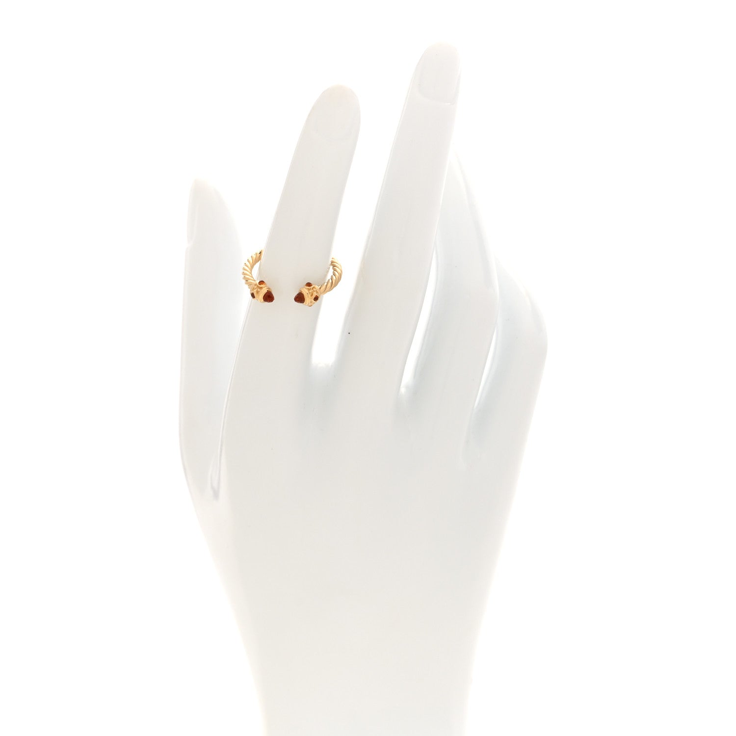 David Yurman 18K Yellow Gold Madeira Citrine Renaissance Ring 50 5.5 2 of 4