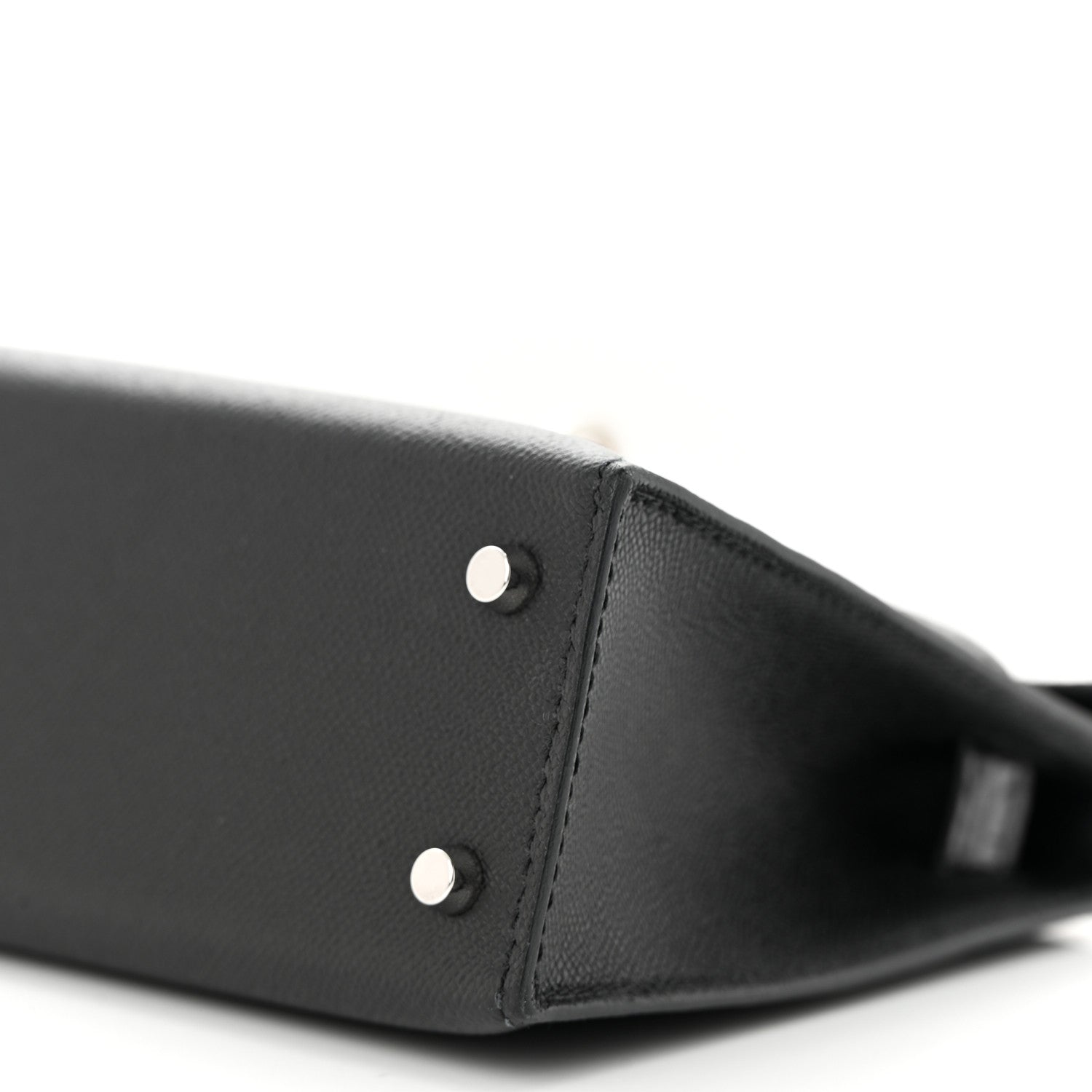 Hermes Madame Calfskin Shiny Alligator Mini Kelly Sellier Touch 20 Black 10 of 11