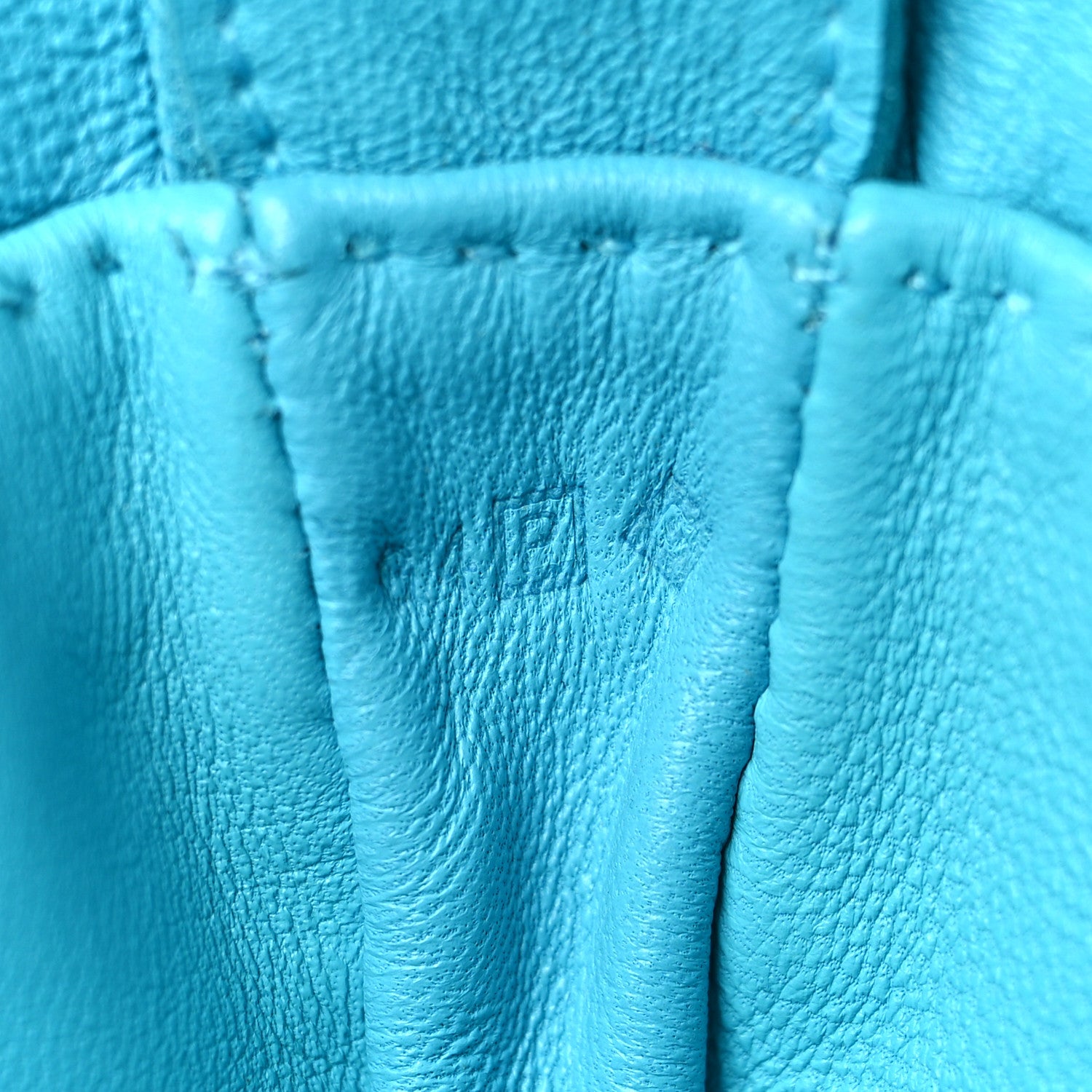 Hermes Lambskin Toudou Perfore Crossbody Bag Bleu Paon 6 of 10