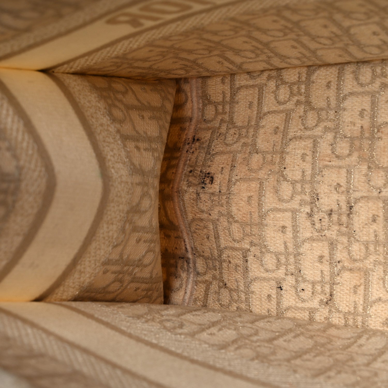 Christian Dior Oblique Medium Book Tote Gold Multicolor 13 of 17