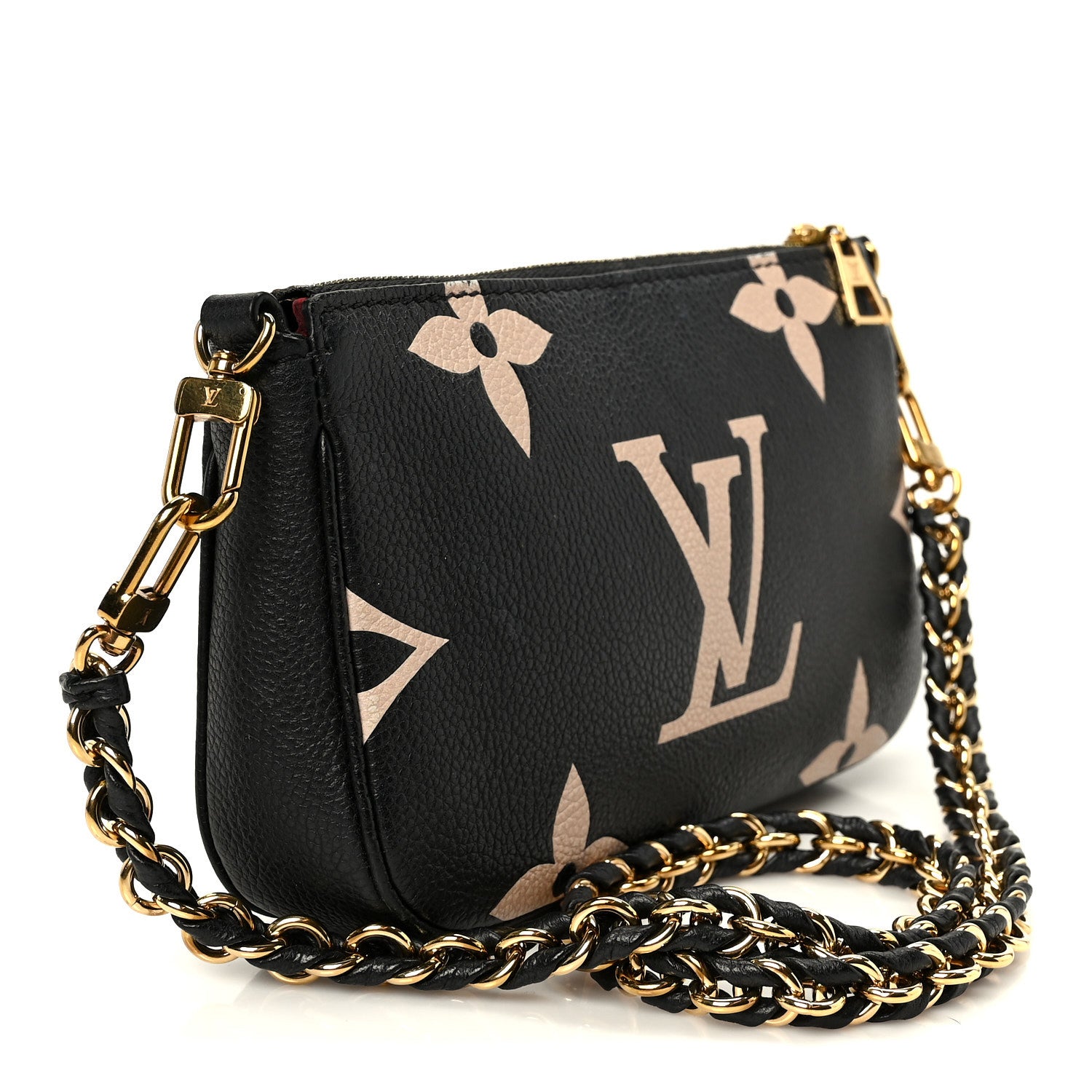 Louis Vuitton Empreinte Monogram Giant Multi Pochette Accessories Mini Pochette Black Beige 3 of 9