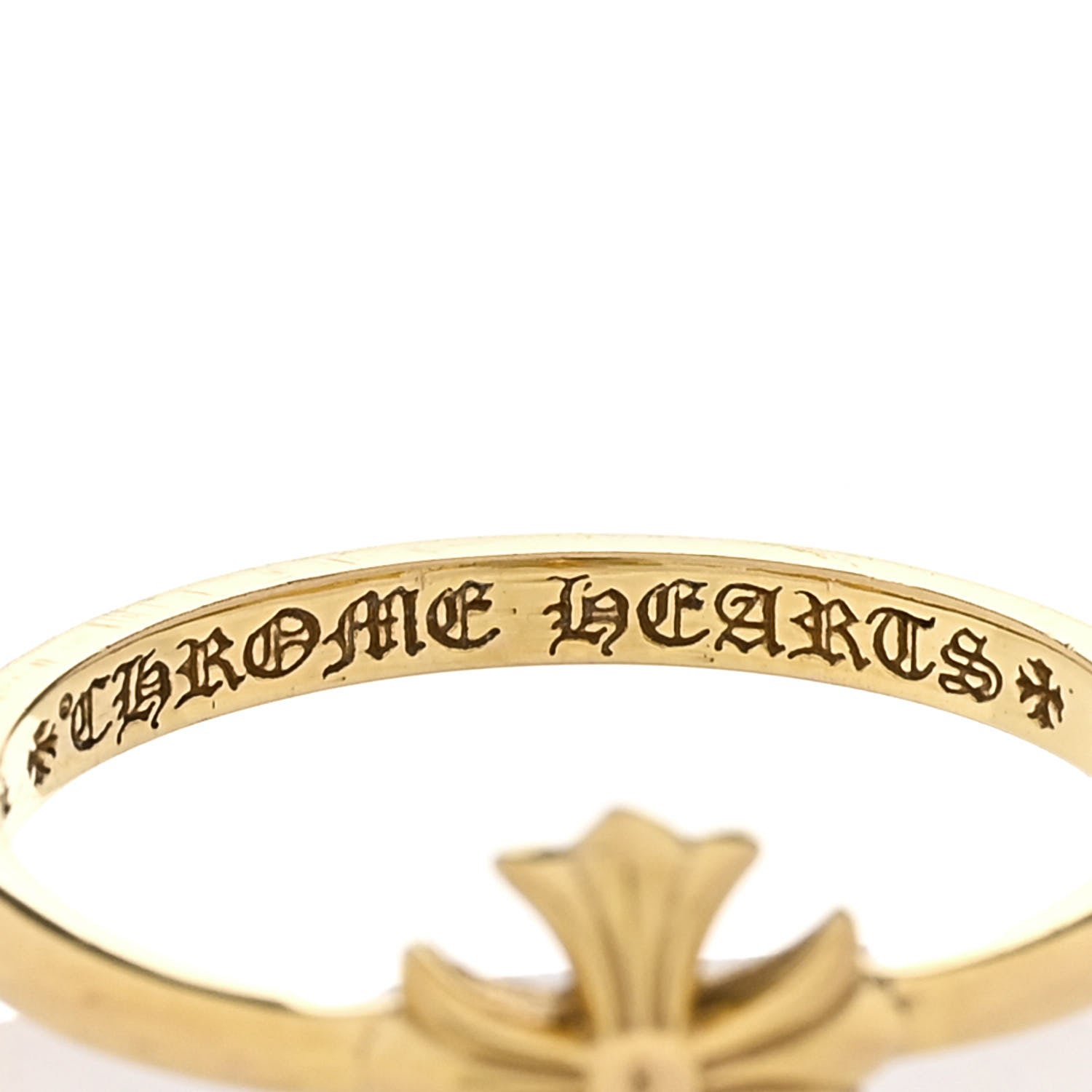 Chrome Hearts 22K Yellow Gold Bubblegum Ring 52 6 4 of 4