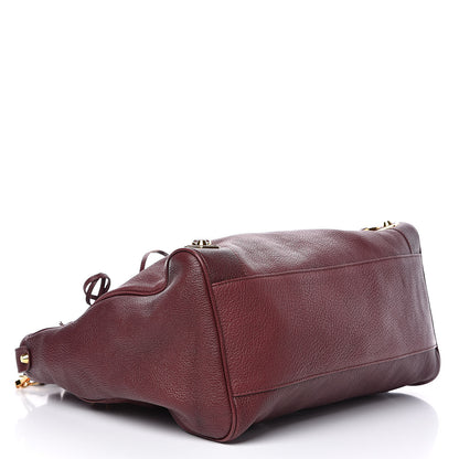 Balenciaga Chevre Gold Metallic Edge Hardware Velo Bordeaux 4 of 11