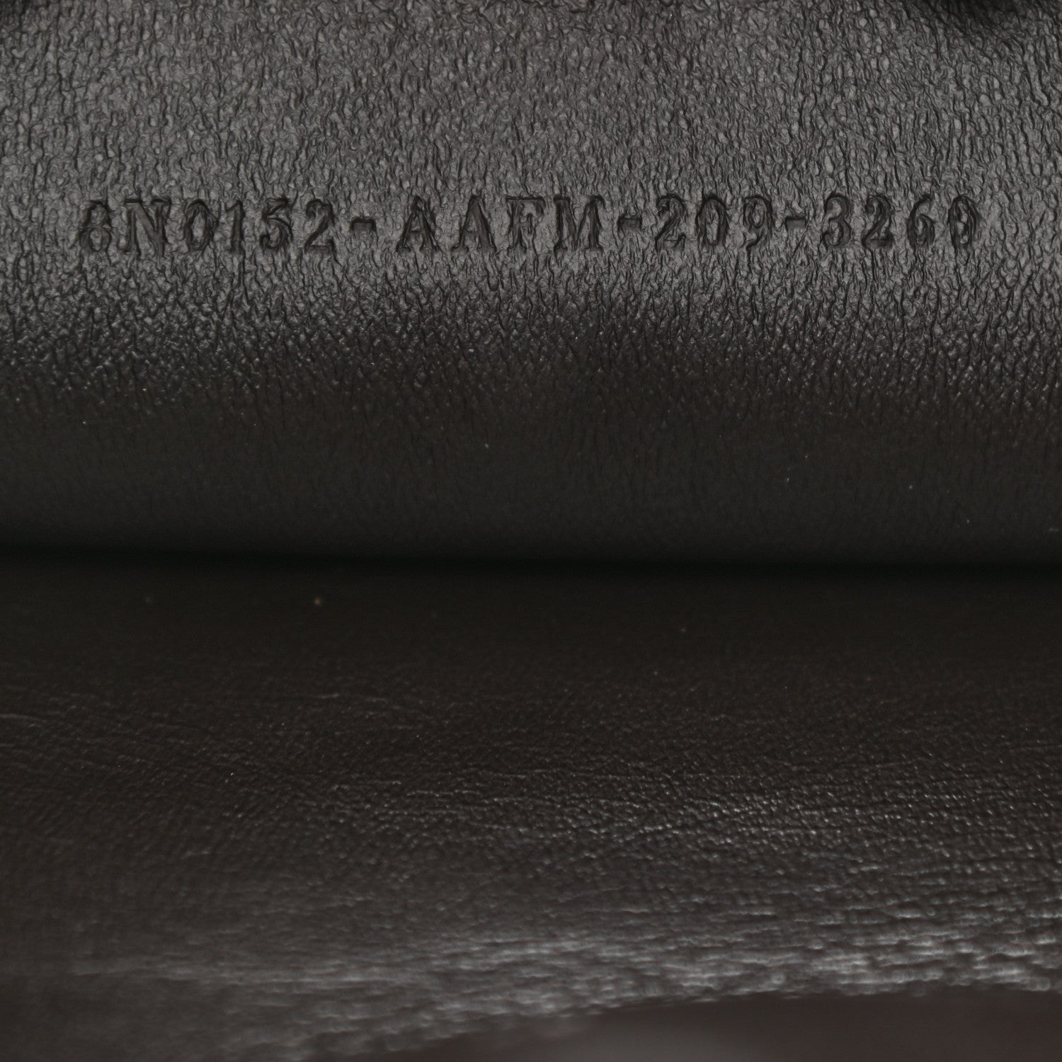 Fendi Vitello Soft F is Fendi Bi-Color FF 1974 Embossed Envelope Pouch Maya Black 7 of 8