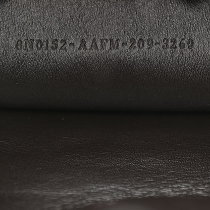 Fendi Vitello Soft F is Fendi Bi-Color FF 1974 Embossed Envelope Pouch Maya Black 7 of 8