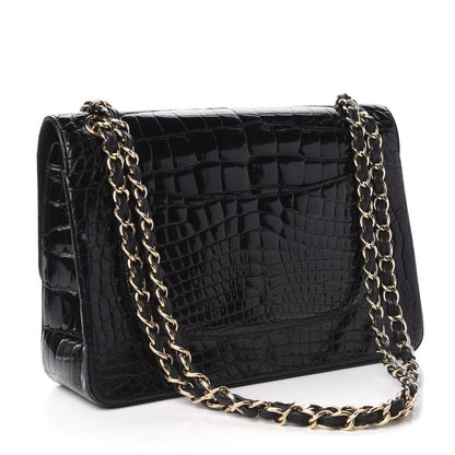 Chanel Alligator Jumbo Double Flap Black 3 of 15
