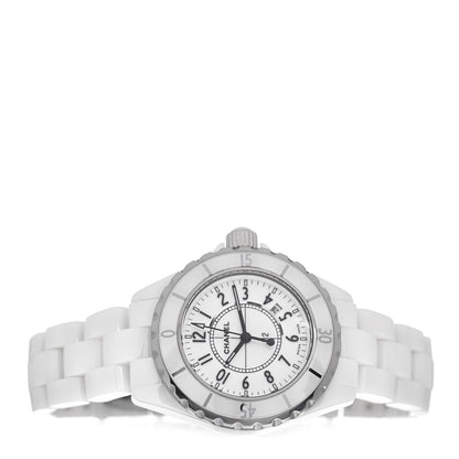 Chanel Stainless Steel Ceramic 33mm J12 Quartz Watch White 2 of 5
