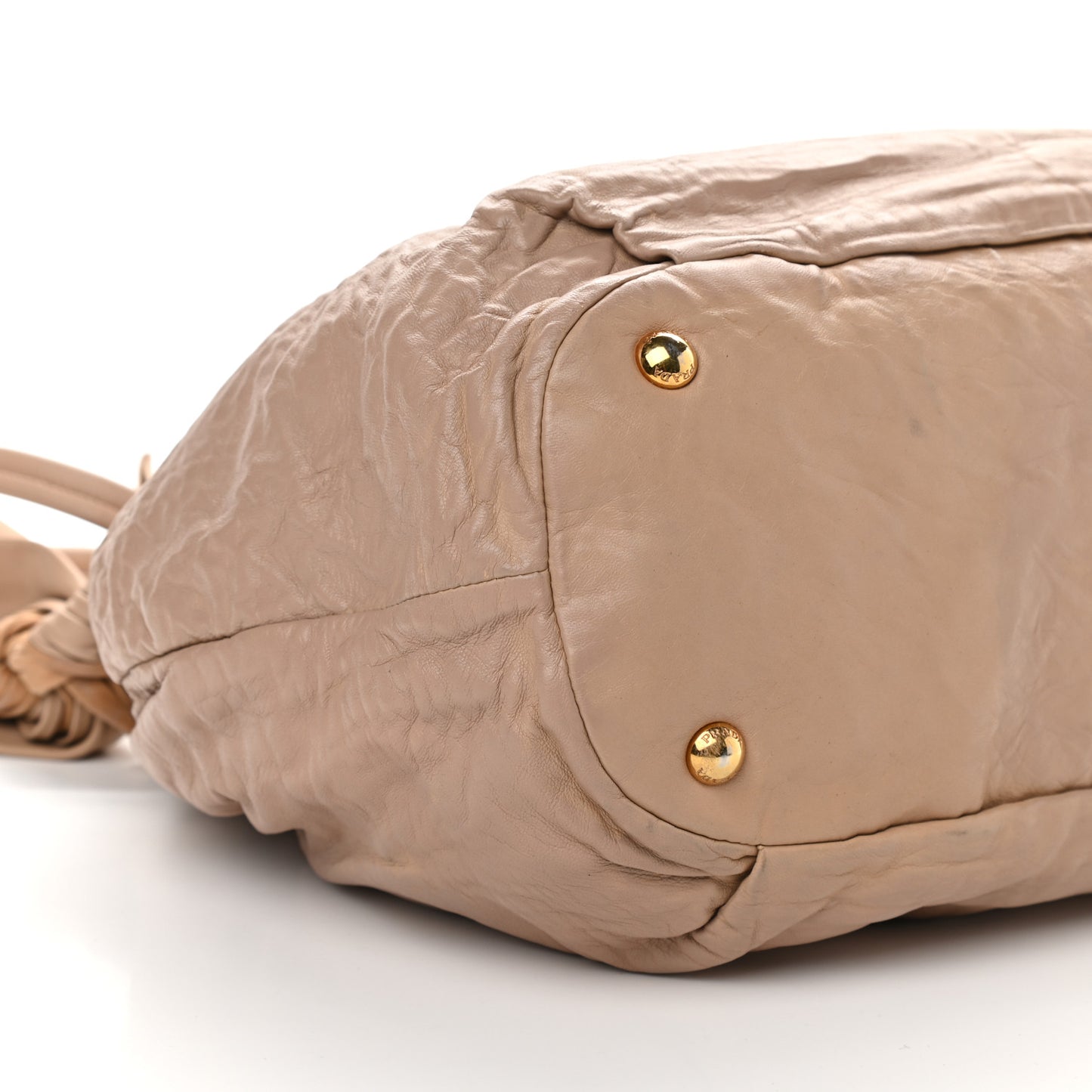 Nappa Bow Tote Beige