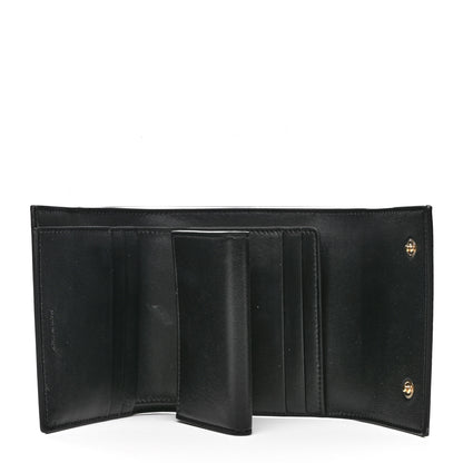 Celine Grained Calfskin Small Multifunction Folded Wallet Black 5 of 9