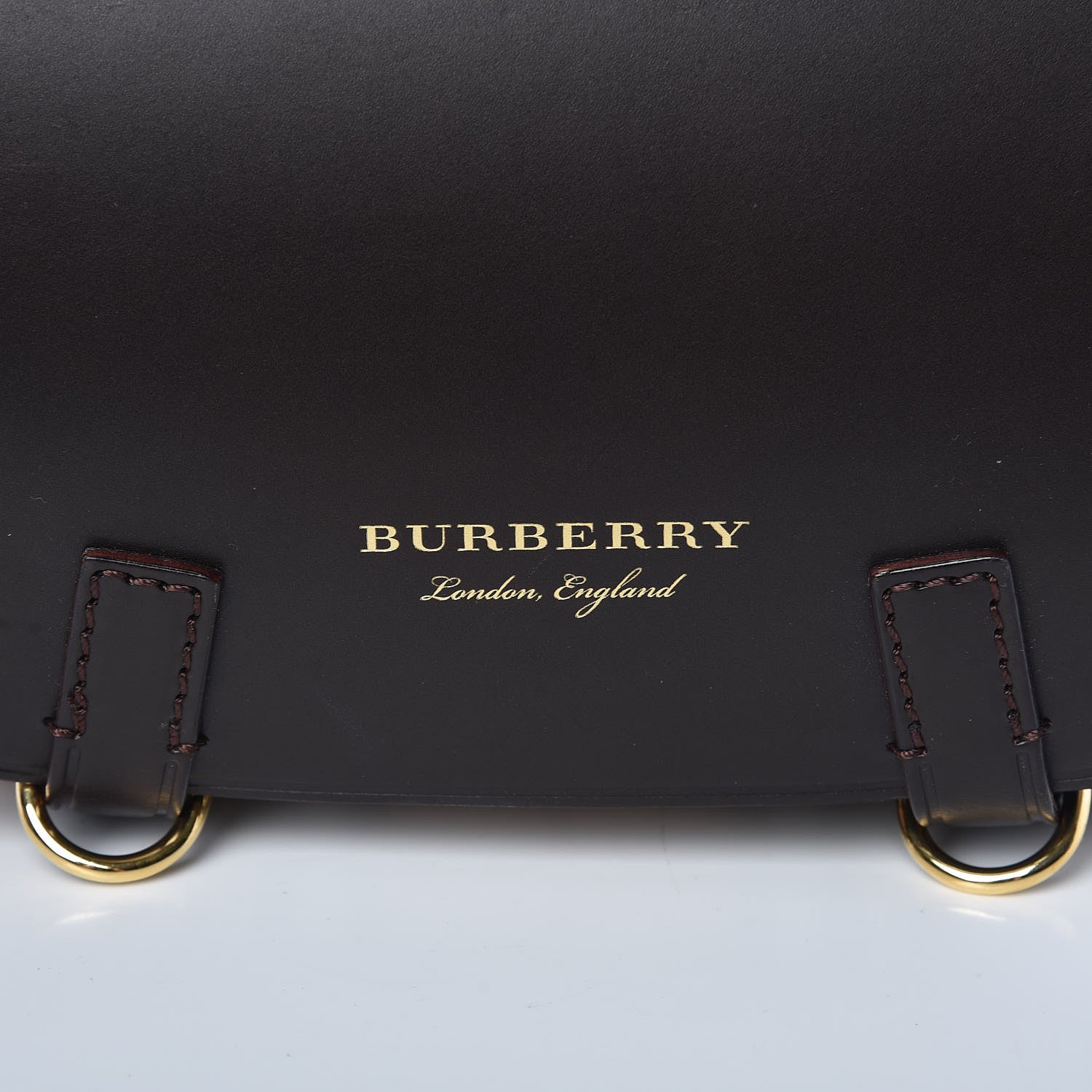 Burberry Haymarket Check Large Bridle Saddle Bag Dark Clove Brown 8 of 10
