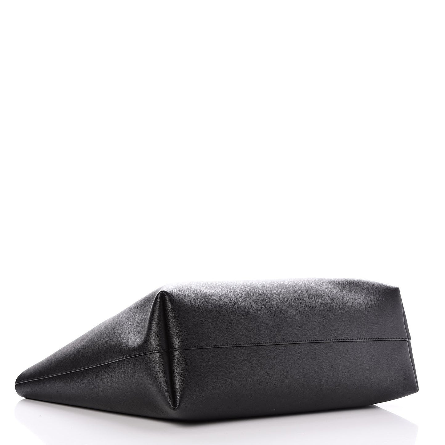 Calfskin Large Shopping Tote Black