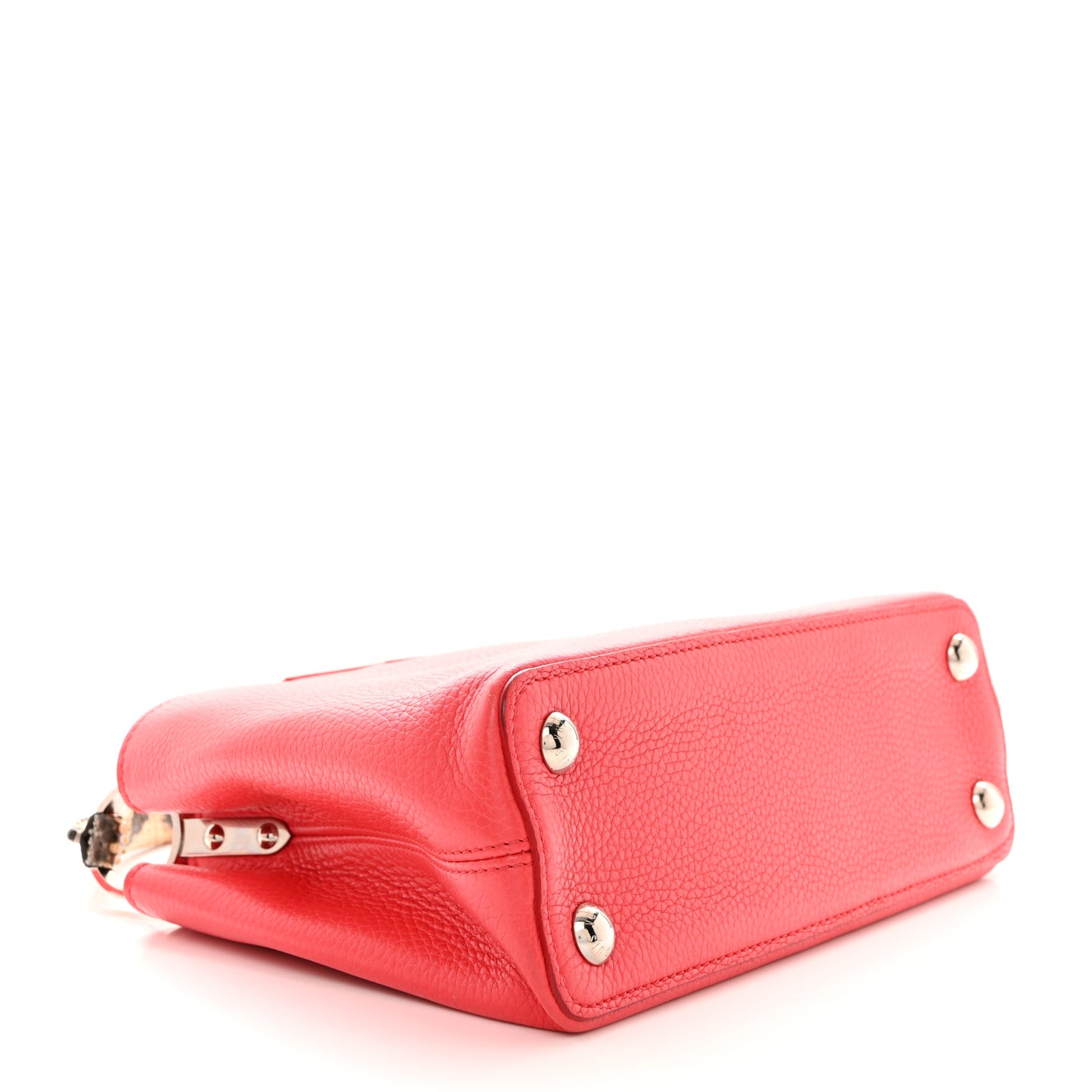 Taurillon Snakeskin Capucines BB Rubis
