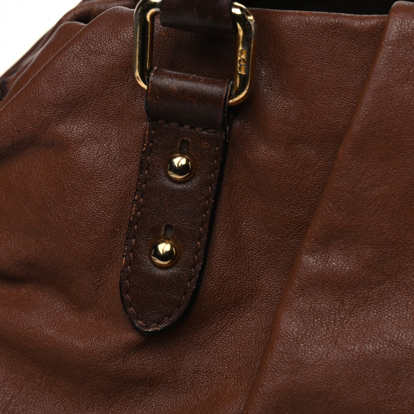 Calfskin Shopper Tote Brown