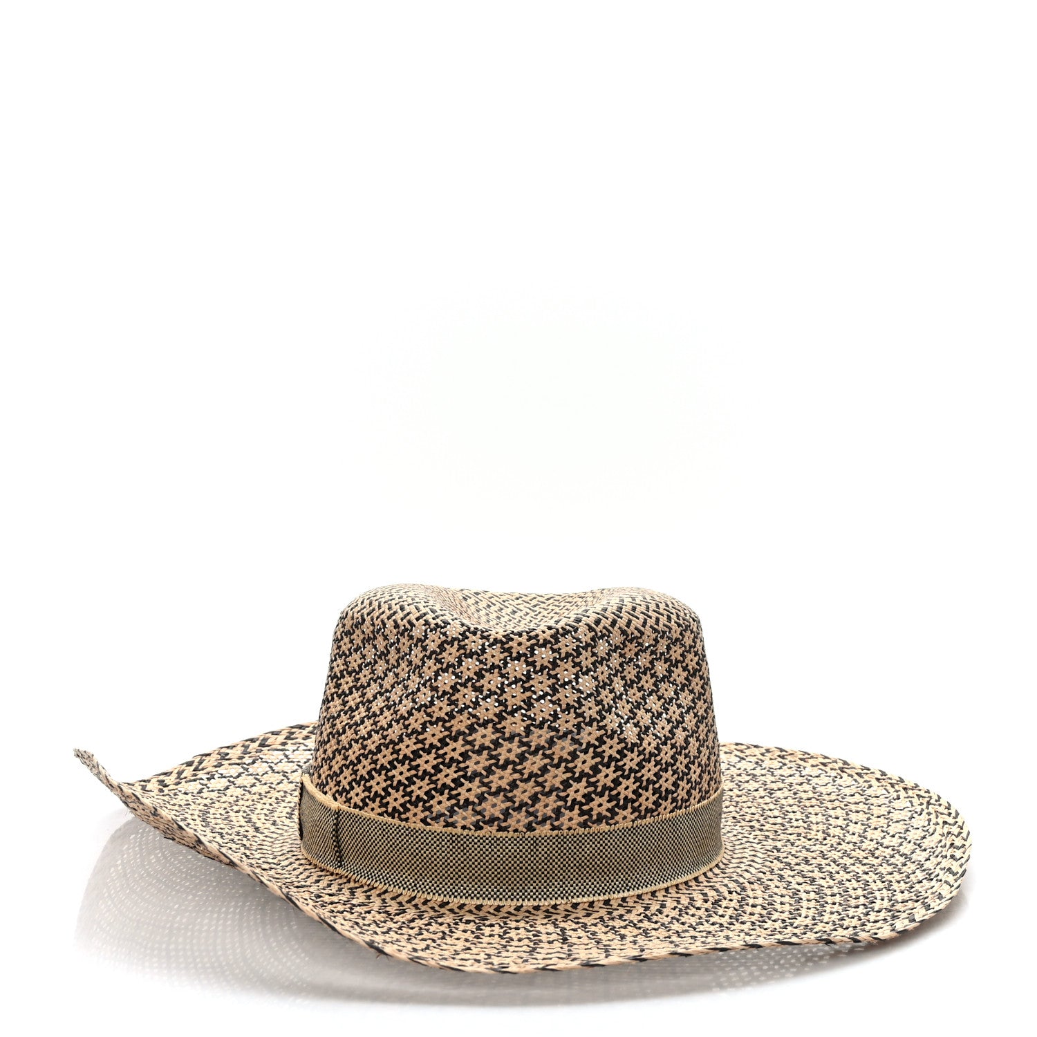 Hermes Chapeau Femme Etna Panama Hat 58 Naturel Black 4 of 8