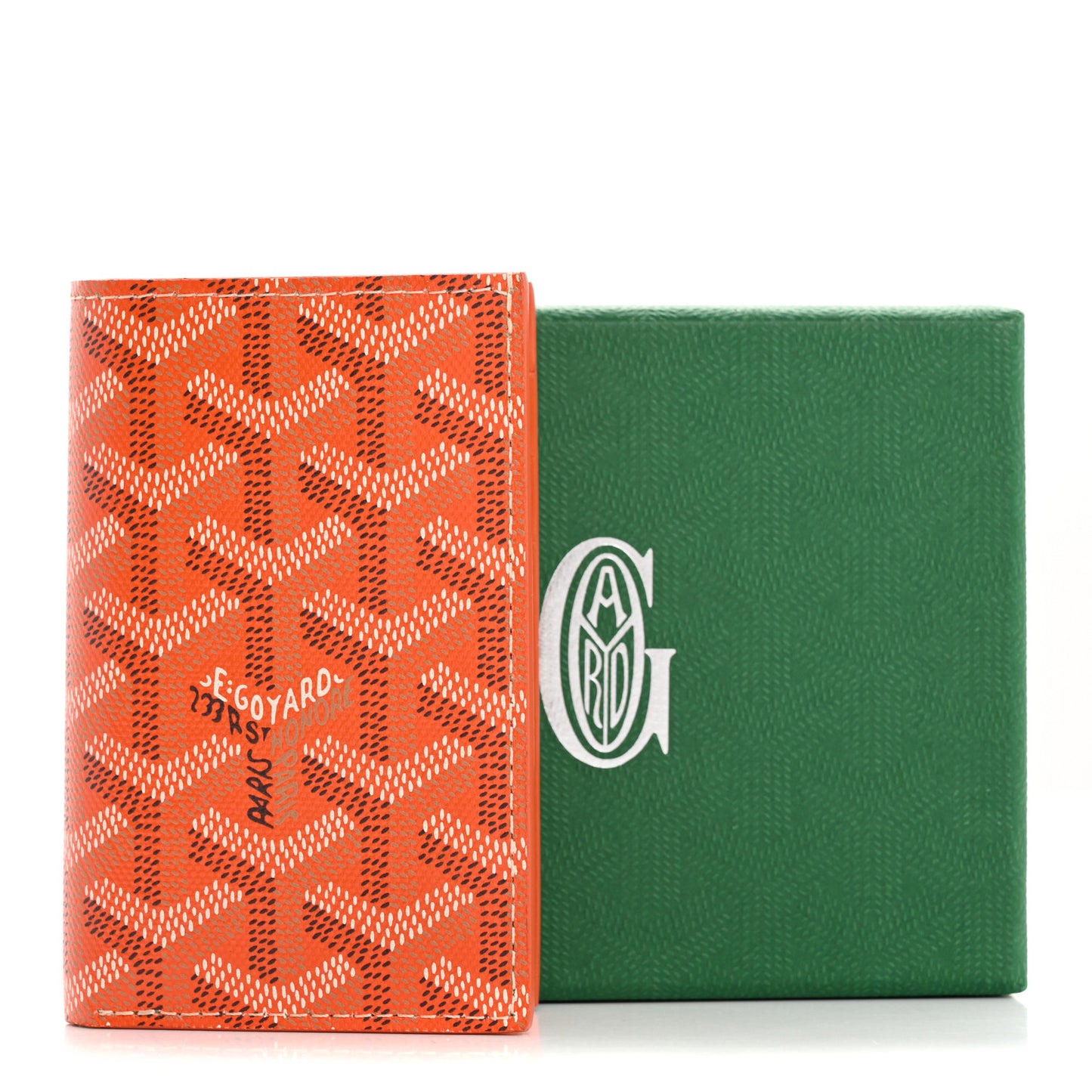 Goyardine Saint Pierre Card Holder Orange