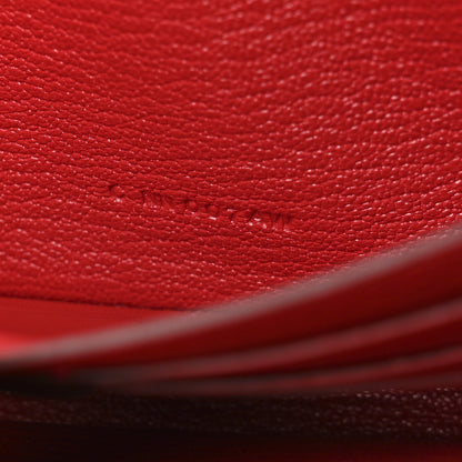 Hermes Chevre Mysore Kelly Longue Wallet Rouge Casaque 13 of 16