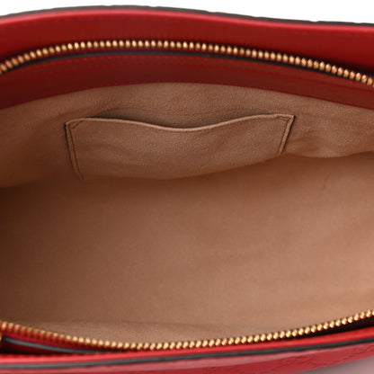 Gucci Guccissima Signature Medium Shoulder Tote Bag Red 5 of 10