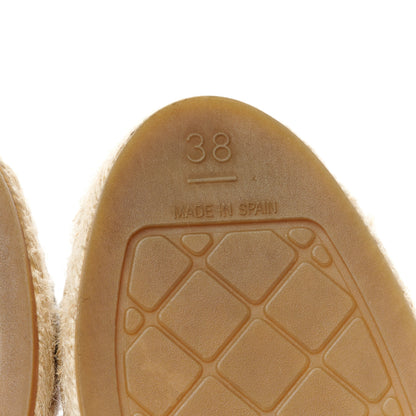 Chanel Tweed Grosgrain CC Espadrilles 38 Blue Pink Black White 10 of 12