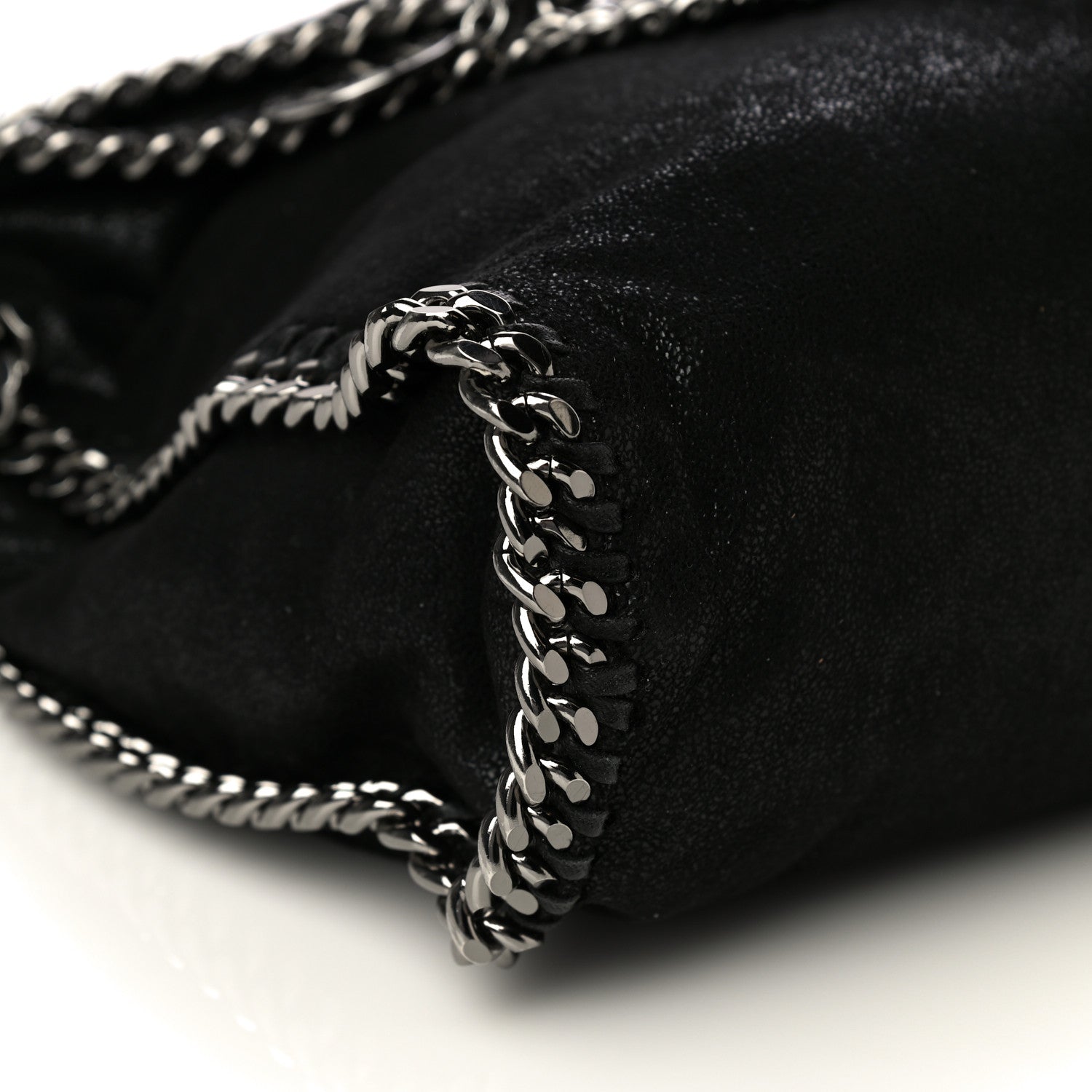 Stella McCartney Shaggy Deer Falabella Fold Over Tote Black 9 of 11
