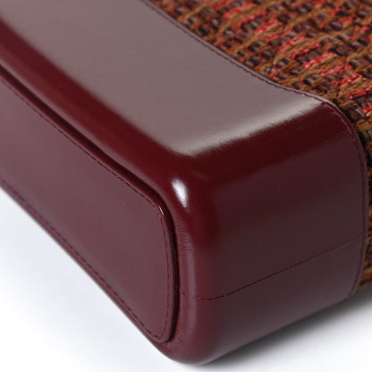 Chanel Tweed Calfskin Medium Gabrielle Hobo Burgundy 12 of 12