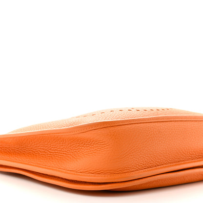 Hermes Taurillon Clemence Evelyne III PM Orange 9 of 12