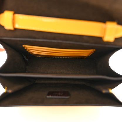 Fendi Vitello Vernice Mou Karligraphy Crossbody Bag Giallo 5 of 12
