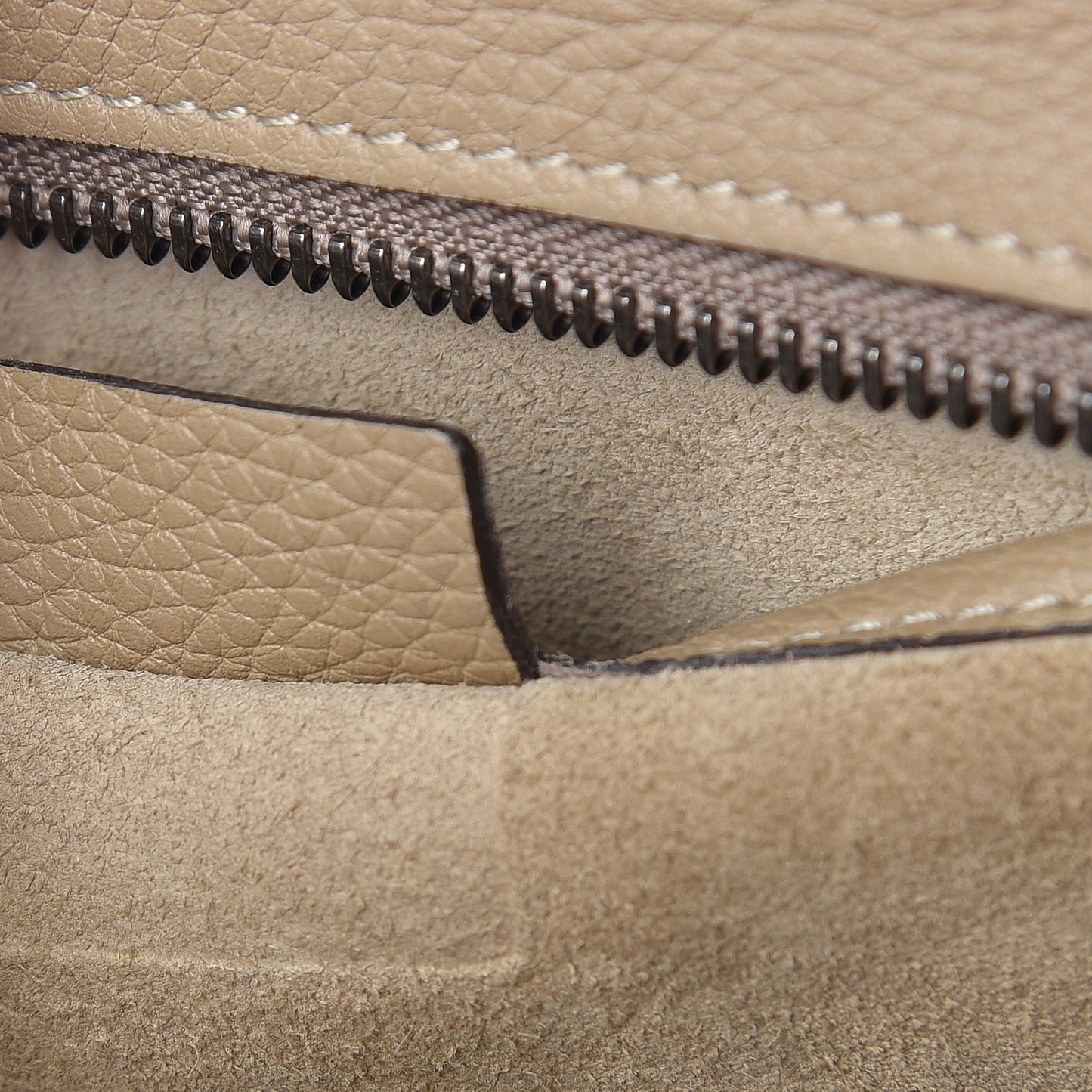 Drummed Calfskin Nano Luggage Dune
