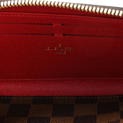 Louis Vuitton Damier Ebene Clemence Wallet Cherry 5 of 7