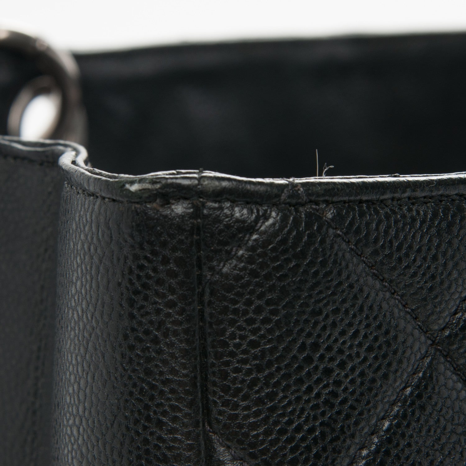 Chanel Caviar Quilted XL Grand Shopping Tote GST Dark Grey 9 of 11