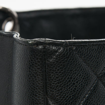 Chanel Caviar Quilted XL Grand Shopping Tote GST Dark Grey 9 of 11
