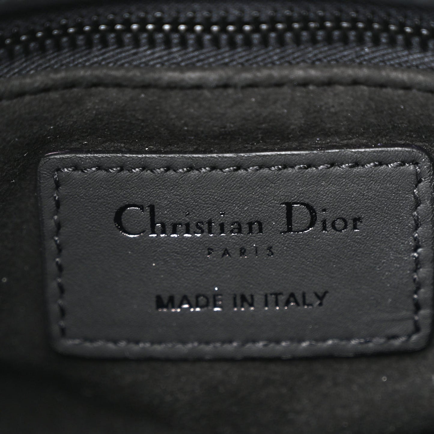 Ultra Matte Calfskin Cannage Mini Lady Dior Black