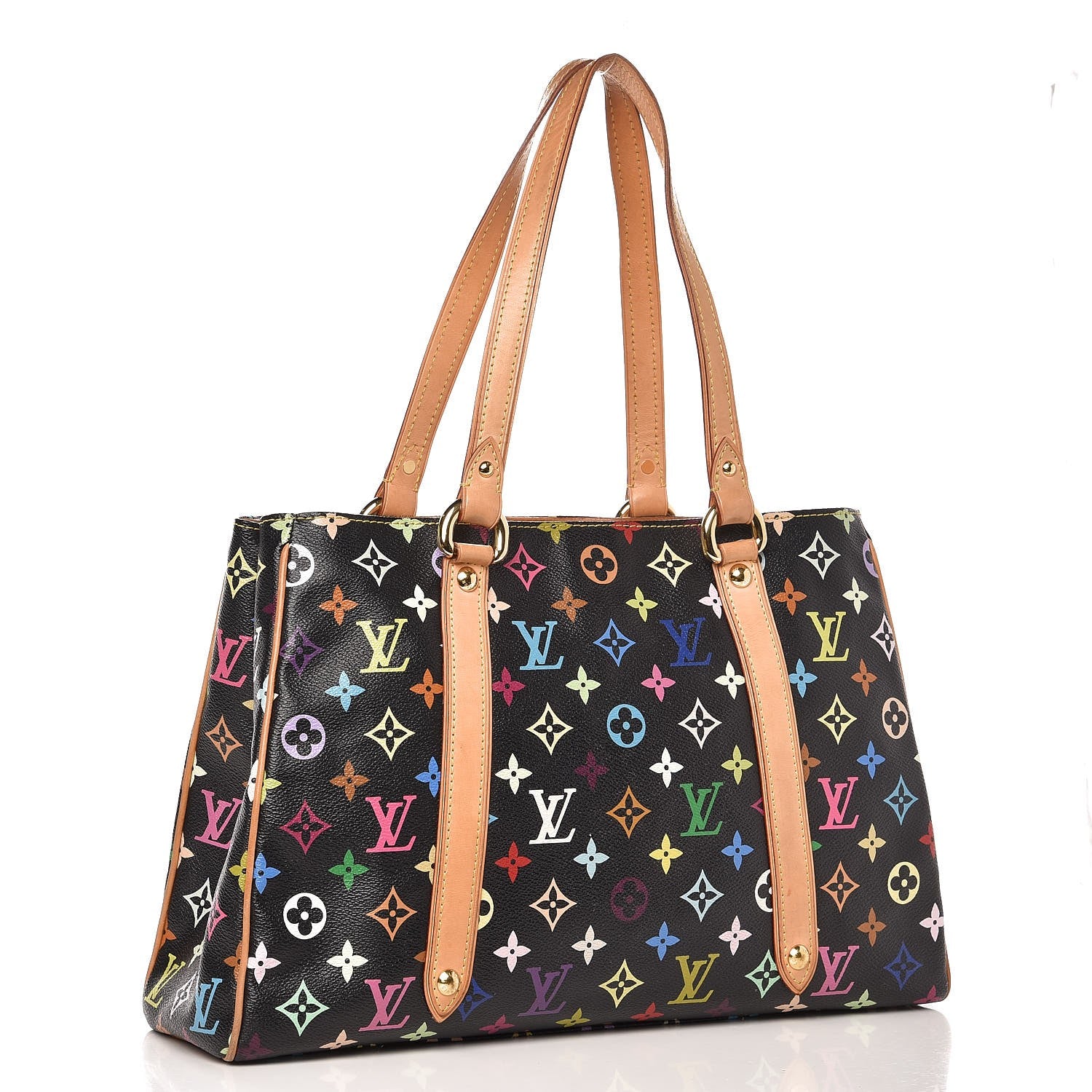 Louis Vuitton Monogram Multicolor Aurelia MM Black 3 of 12