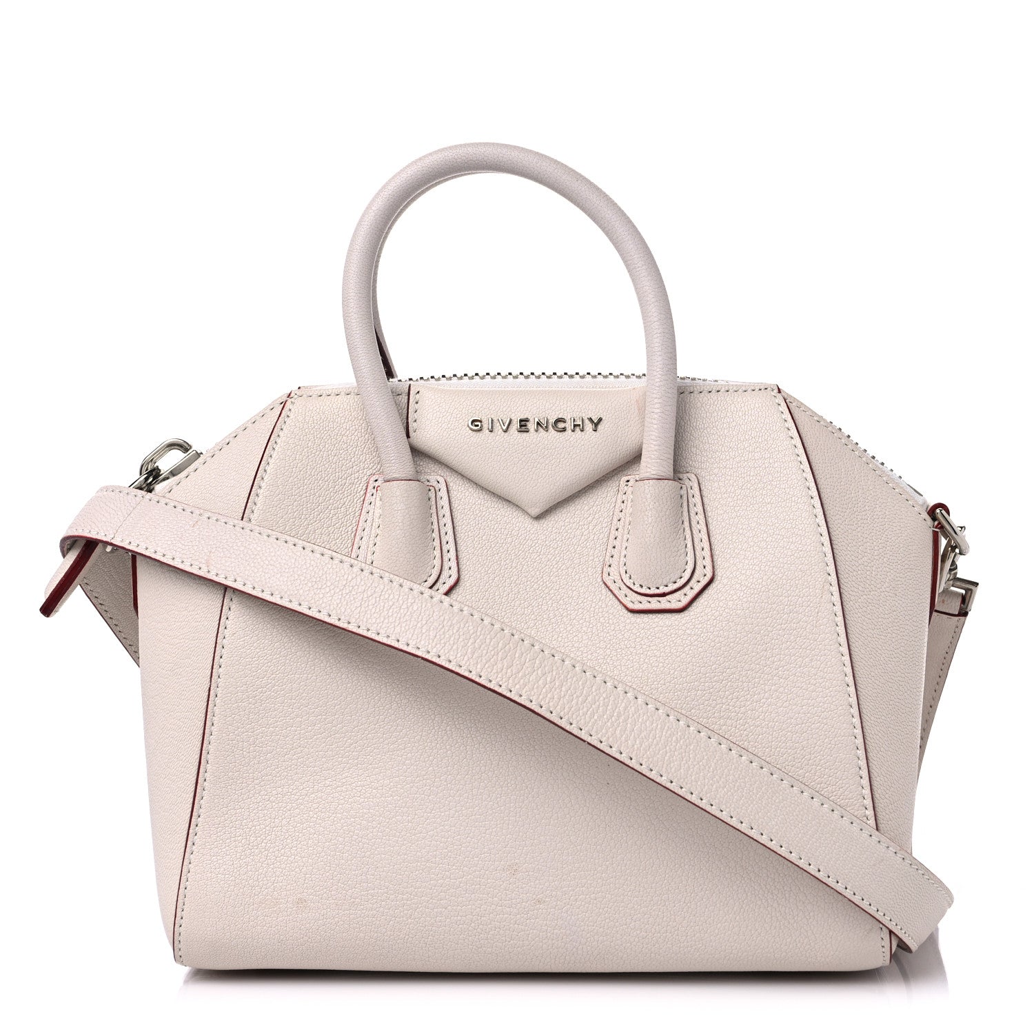 Givenchy Sugar Goatskin Mini Antigona White 1 of 17