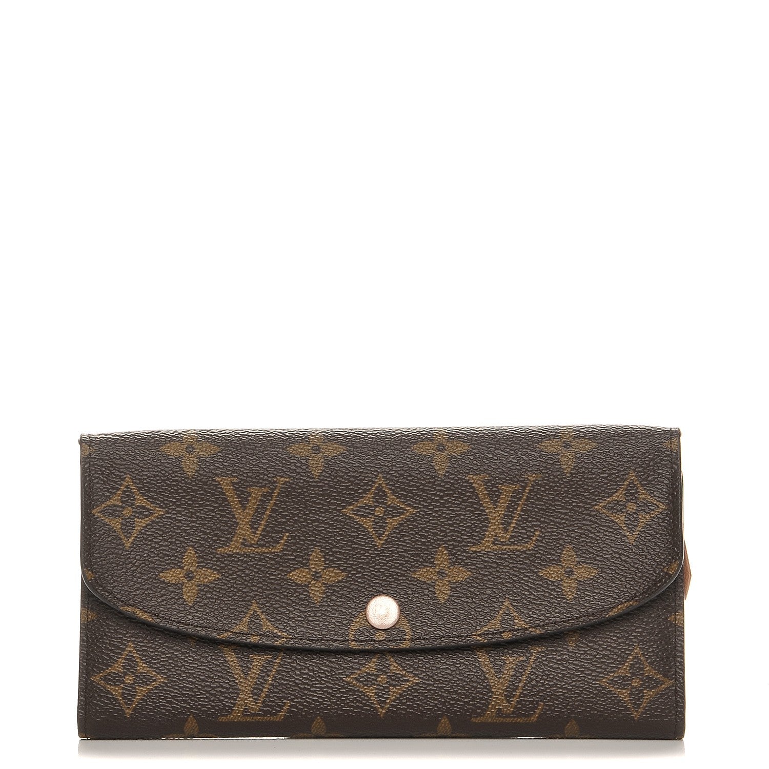 Louis Vuitton Monogram Emilie Wallet Rose Nacre 1 of 9