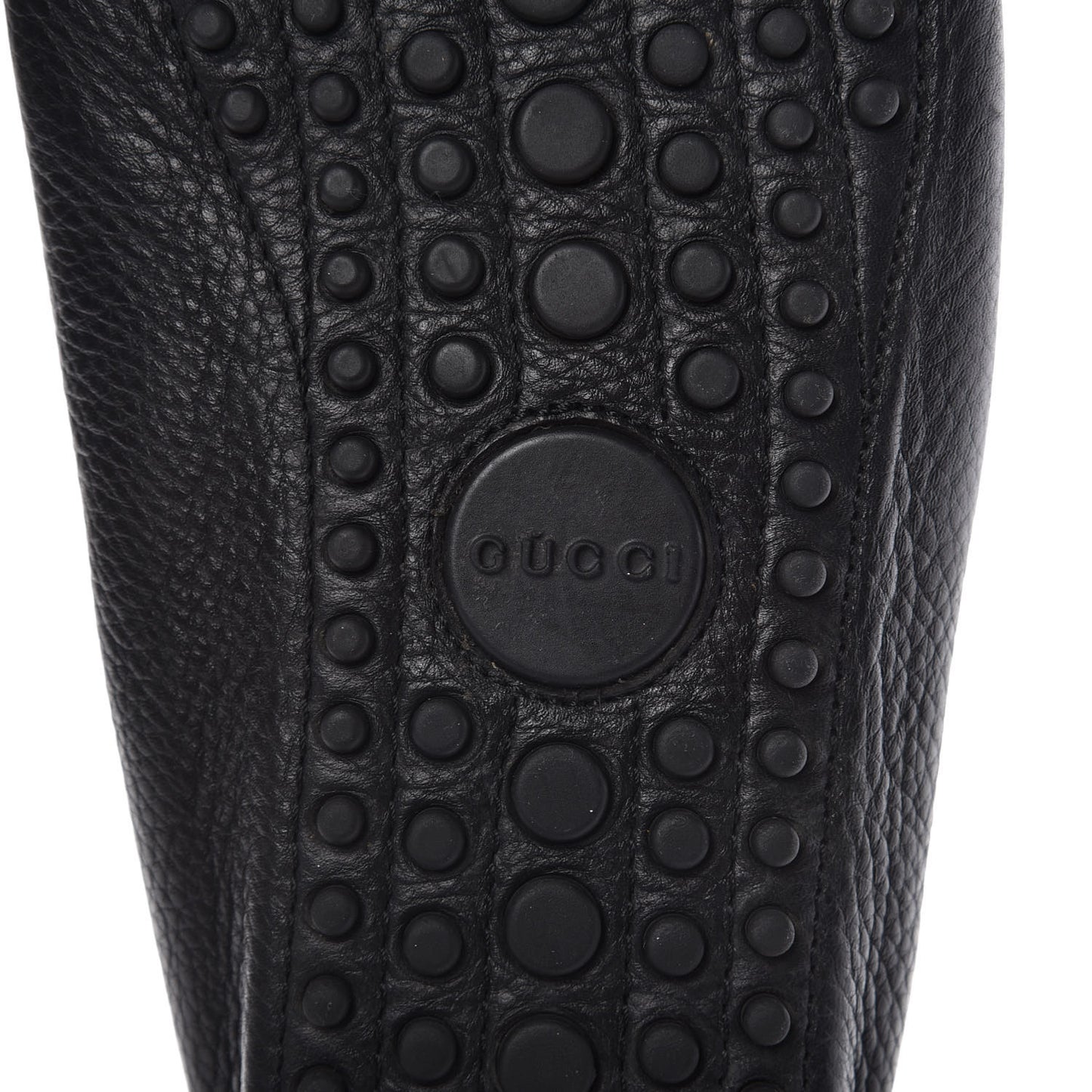 Calfskin Mens Horsebit Web Driver Loafers 10 Black
