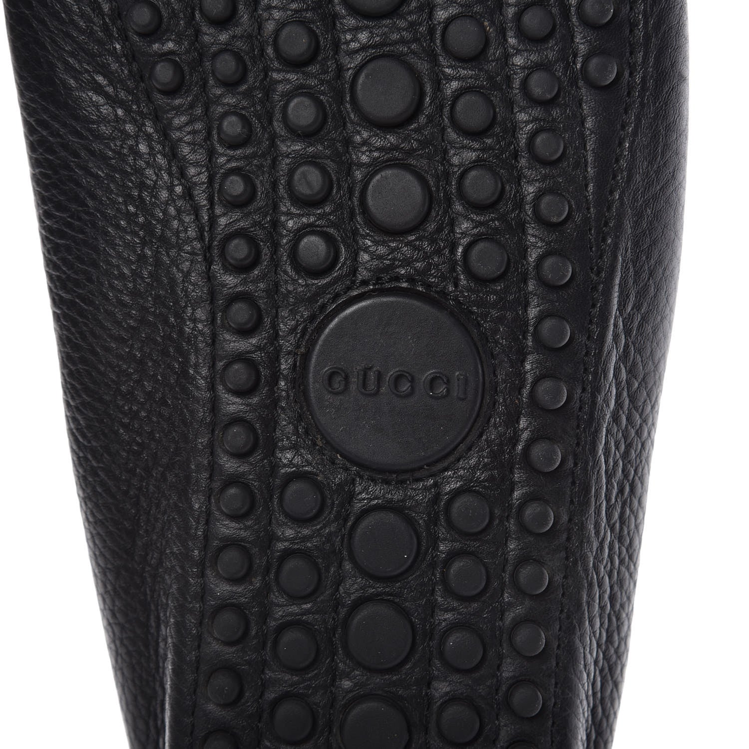 Gucci Calfskin Mens Horsebit Web Driver Loafers 10 Black 6 of 10