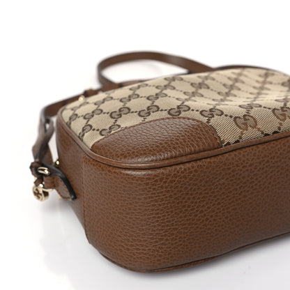 Gucci Monogram Mini Bree Messenger Bag Beige Tabacco 8 of 10