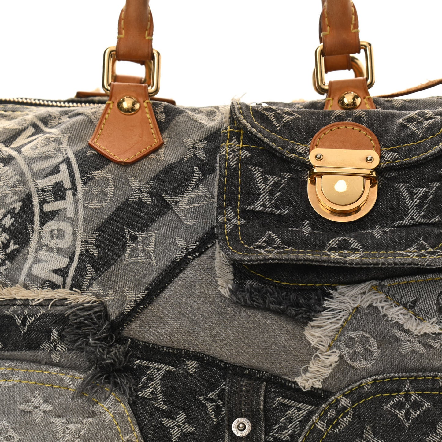 Denim Patchwork Speedy 30 Grey