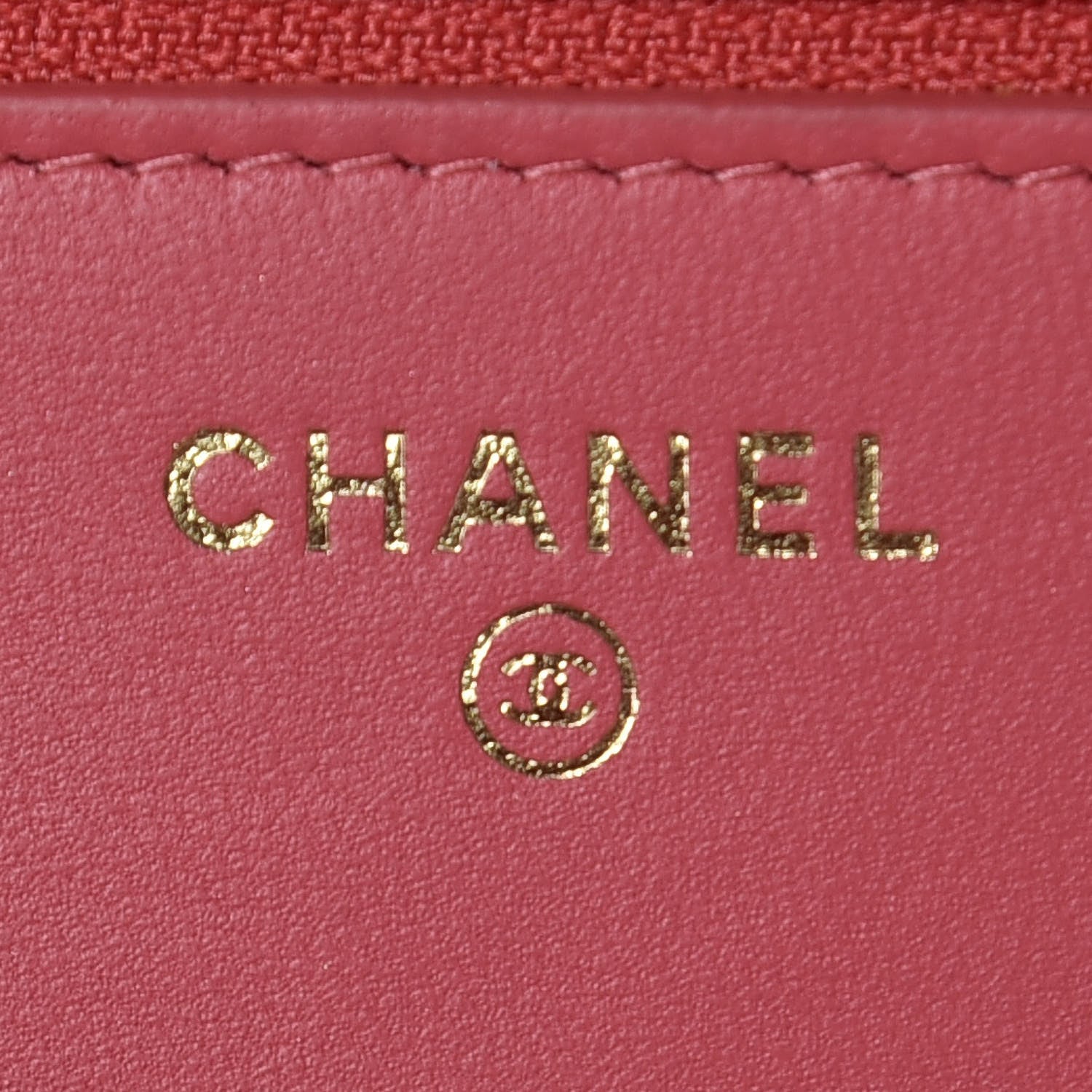 Chanel Lambskin Quilted Trendy CC Wallet On Chain WOC Bright Pink 8 of 13