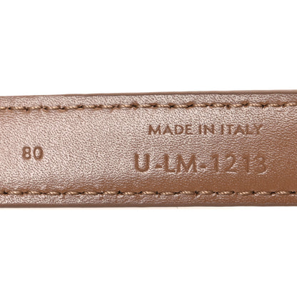 Celine Box Calfskin Small 18mm Triomphe Belt 80 32 Brown 6 of 7