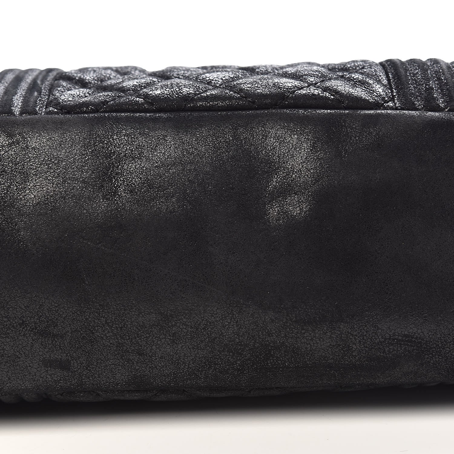 Chanel Goatskin Quilted Large Gentle Boy Shopping Tote Black 11 of 12