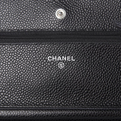 Chanel Caviar Quilted Wallet On Chain WOC Black 8 of 11