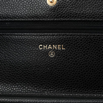 Chanel Caviar Quilted Wallet on Chain WOC Black 12 of 12