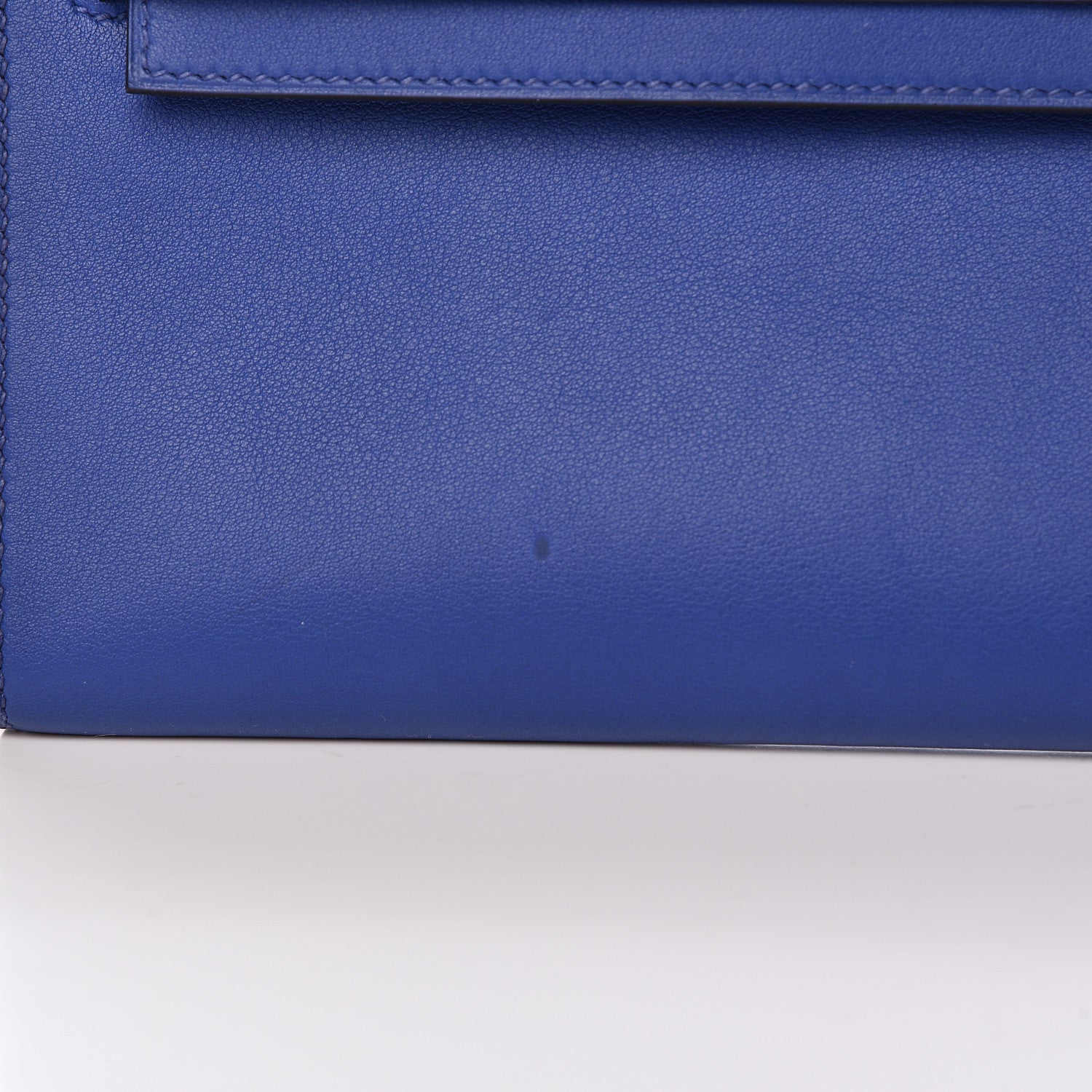 Hermes Swift Kelly Cut Clutch Pochette Bleu Electrique 24 of 26