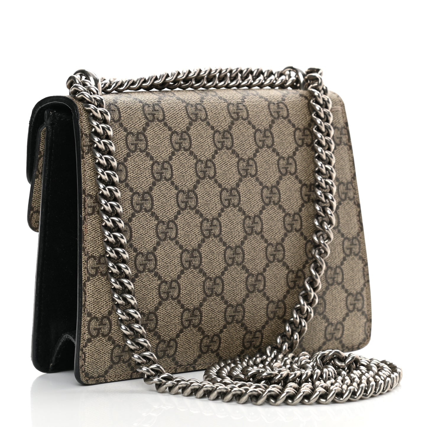 GG Supreme Monogram Mini Dionysus Shoulder Bag Black