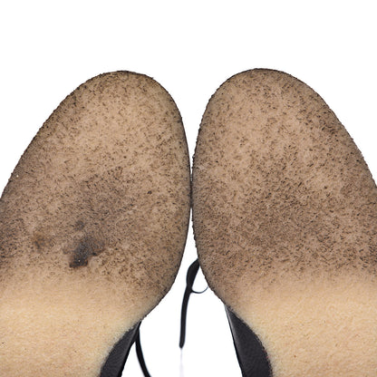 Chanel Calfskin CC Combat Boots 38.5 Black 12 of 14