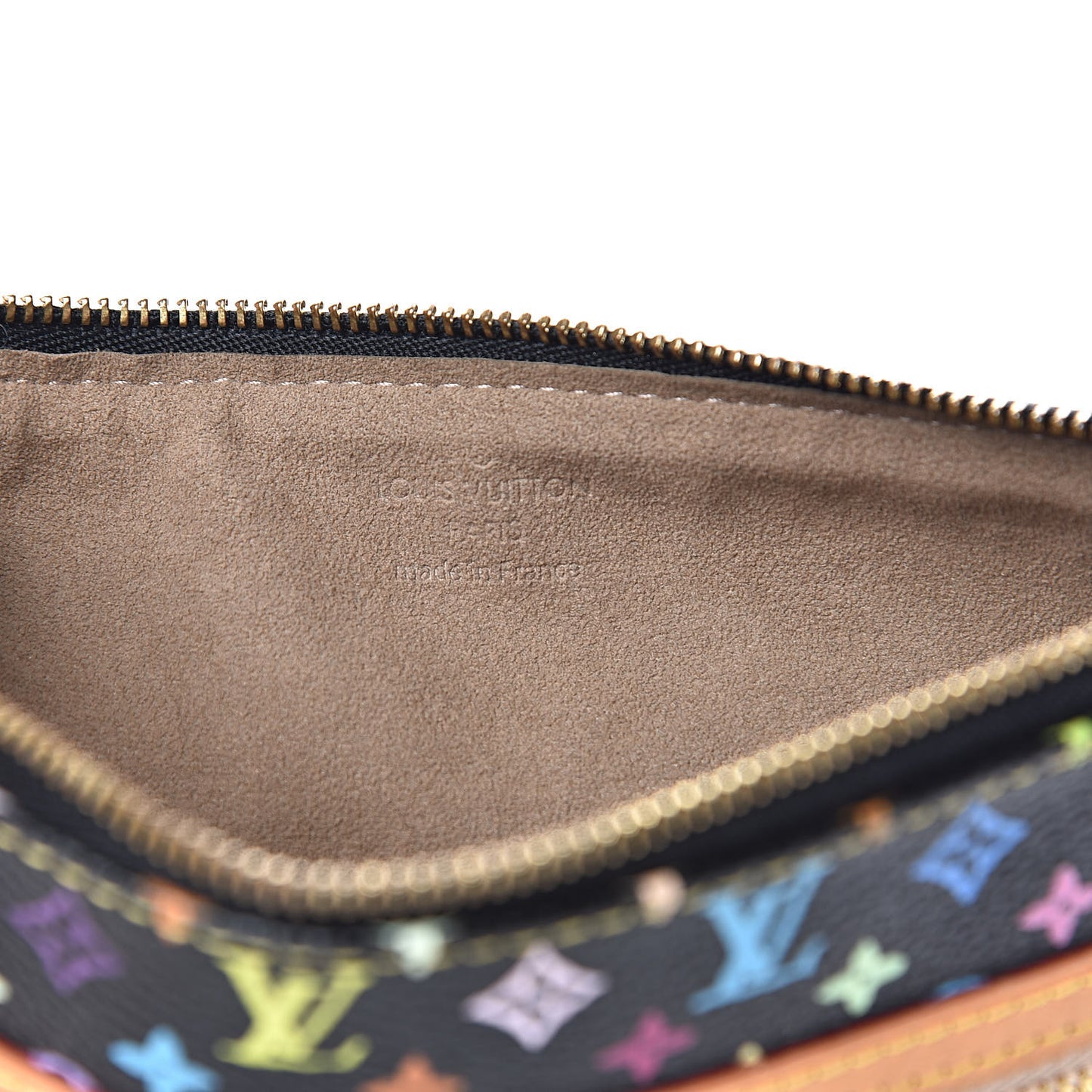 Monogram Multicolor Pochette Plate GM Black